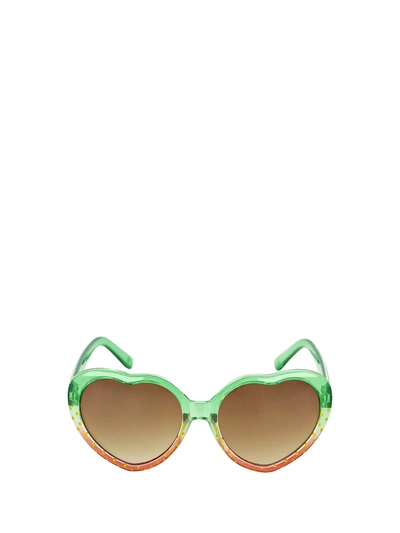 Shop Molo Kids Sunglasses For Girls In Green