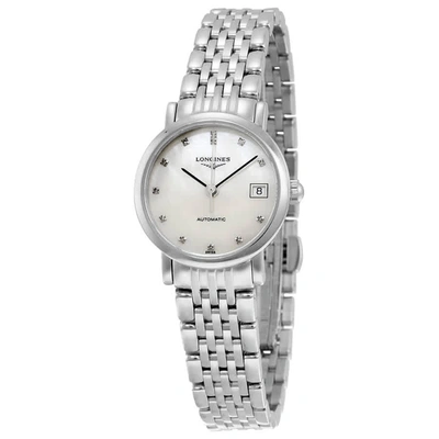 Shop Longines Elegant Mother Of Pearl Dial Ladies Watch L43094876 In Mother Of Pearl / White