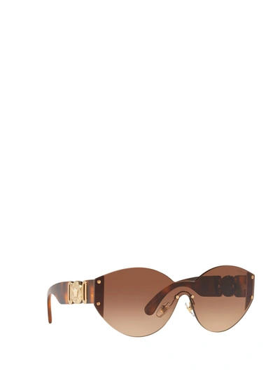 Shop Versace Eyewear Sunglasses In Gold