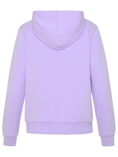 Shop A.p.c. Lilac Cotton Sweatshirt In Violet