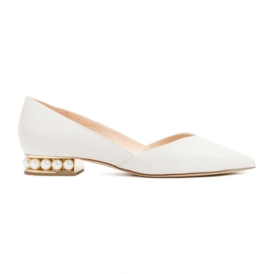 Shop Nicholas Kirkwood Casati D`orsay Ballerina Shoes In White