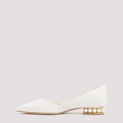 Shop Nicholas Kirkwood Casati D`orsay Ballerina Shoes In White