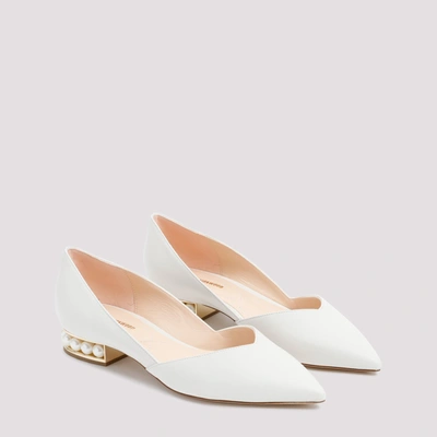 Shop Nicholas Kirkwood Casati D`orsay Ballerina Shoes In White