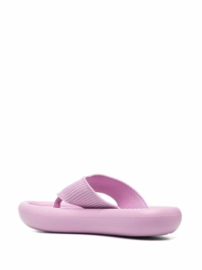 Shop Stella Mccartney Air Slide Thong Sandals In Violet