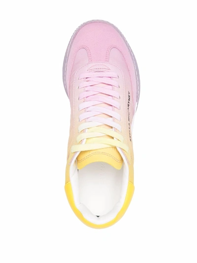 Shop Stella Mccartney Loop Degrade Sneakers In Pink