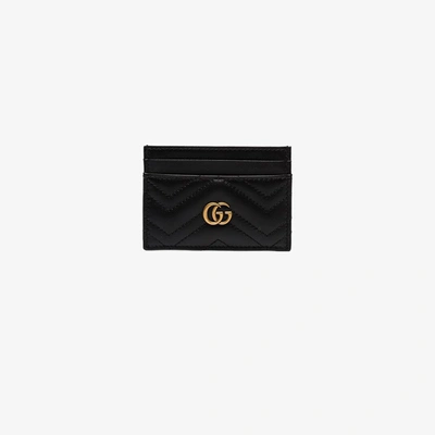 Shop Gucci Marmont Leather Credit Card Case