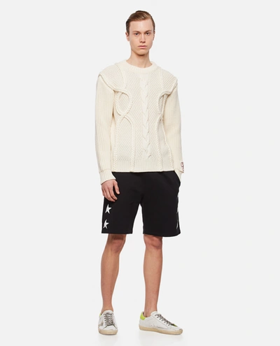 Shop Golden Goose "golden" Merino Wool Sweater In White