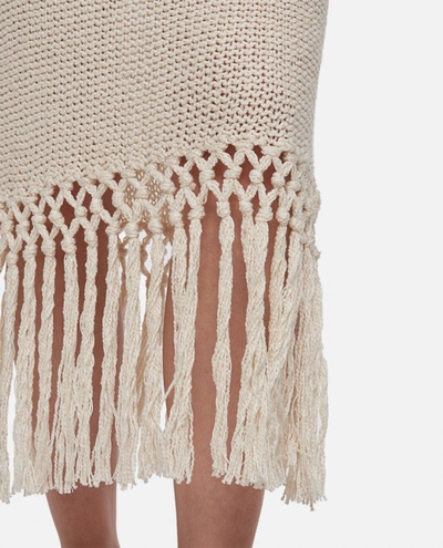 Shop Alanui Moonlight Crochet Dress In White