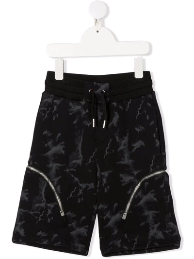 Shop Givenchy Camouflage-print Cargo Shorts In Black