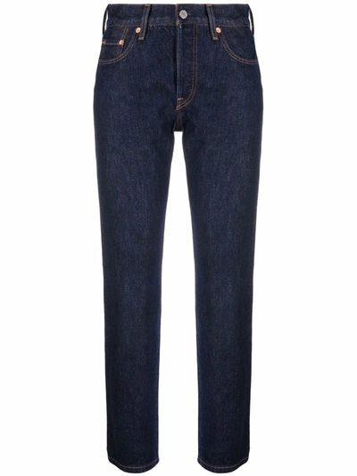 Shop Levi's 501 Original Straight-leg Jeans In Blue