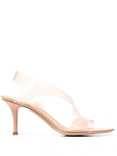 Shop Gianvito Rossi Metropolis 70mm Sandals In Neutrals