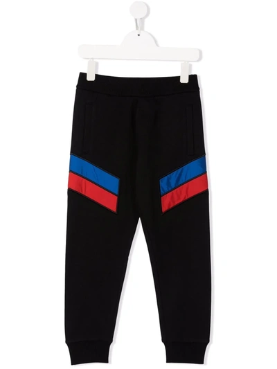 Moncler Boy's 2-stripe Jogger Sweatpants In Black