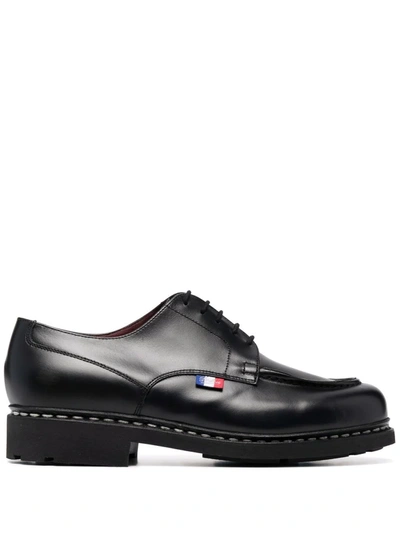 Shop Paraboot Chambord Leather Derby Shoes In Black
