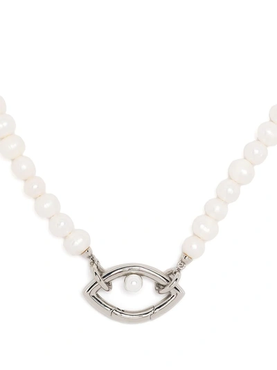 Shop Capsule Eleven Eye Pearl Necklace In White