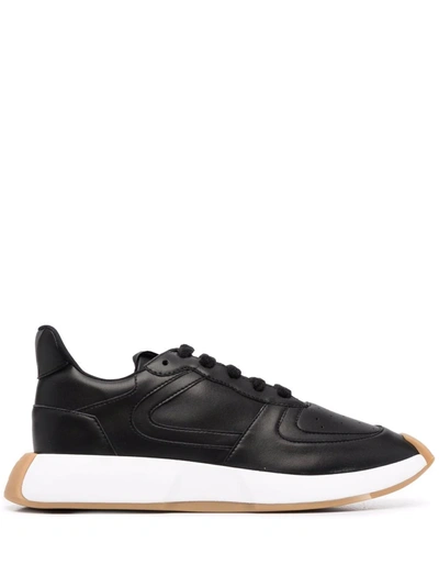 Giuseppe Zanotti Leather Sneakers In Black