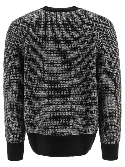 Shop Givenchy "4g" Jacquard Sweater In Black  