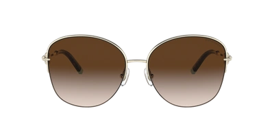 Tiffany & Co . Woman Sunglasses Tf3082 In Brown Gradient