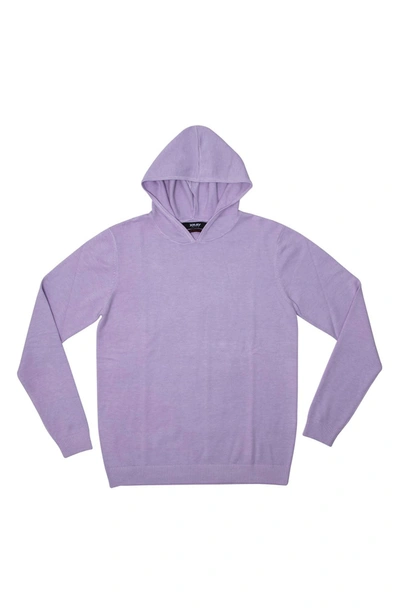 Shop X-ray Xray Core Knit Pullover Hoodie In Lilac