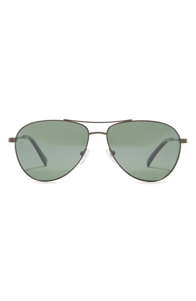 Shop Ted Baker 59mm Aviator Sunglasses In Slate