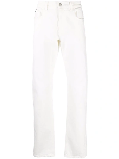 Shop Alyx Straight-leg Mid-rise Jeans In White