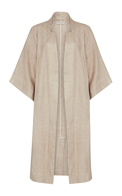 Shop St Agni Women's Linen Robe In Neutral