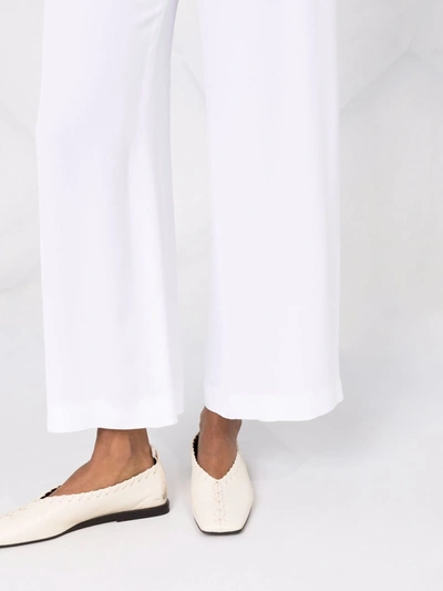 Shop Fabiana Filippi High Waist Trousers In White