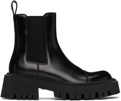 Shop Balenciaga Black Tractor 20mm Boot In 1000 Black