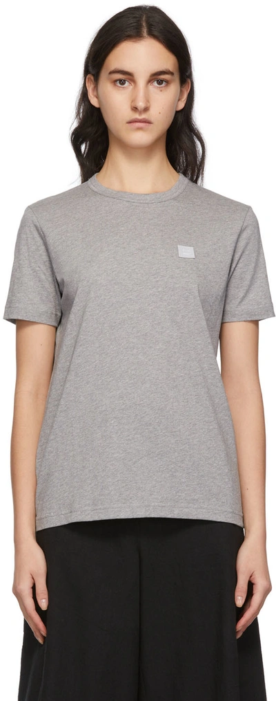 Shop Acne Studios Grey Slim Fit T-shirt In X92 Light G