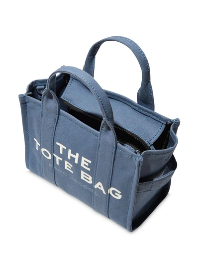 Shop Marc Jacobs The Traveler& Mini& Cotton Tote Bag In Blue