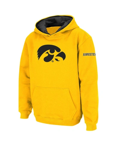 Stadium Athletic Big Boys Gold Iowa Hawkeyes Big Logo Pullover Hoodie In Gold