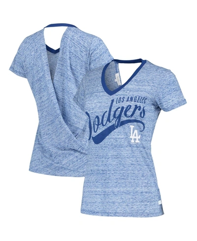 Touché Women's Royal Los Angeles Dodgers Hail Mary V-neck Back Wrap T-shirt In Royal