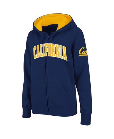 Colosseum Stadium Athletic Navy Cal Bears Arched Name Full-zip Hoodie In Navy