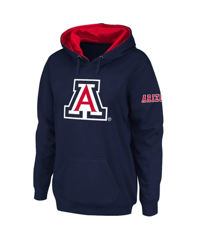 Stadium Athletic Women's  Navy Arizona Wildcats Big Logo Pullover Hoodie In Navy