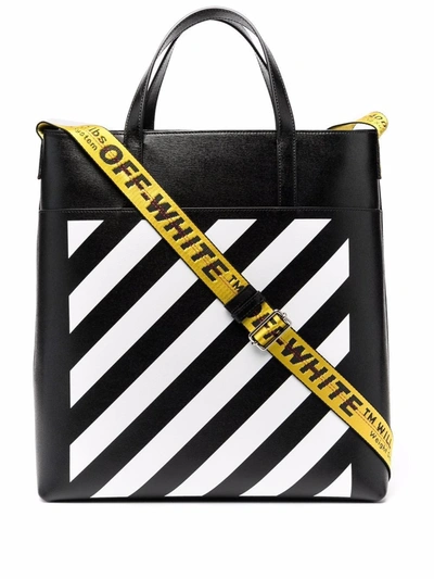 Shop Off-white Diag Tote Bag With Print In Black