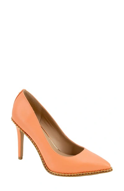 Shop Bcbgeneration Holli Pointed Toe Pump In Peachy Pink