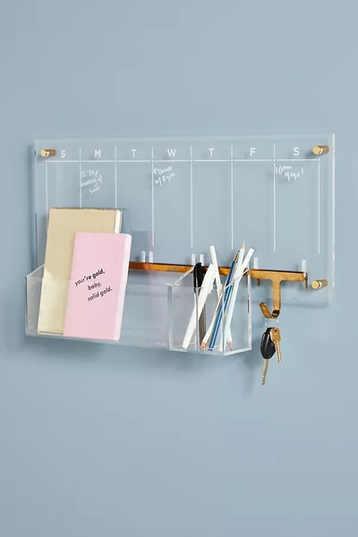Shop Russell + Hazel Acrylic Wall Calendar Desk Set In Clear