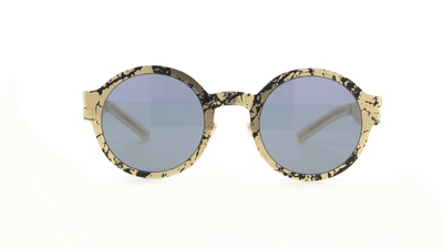 Shop Mykita Transfer Oval Frame Sunglasses In Multi