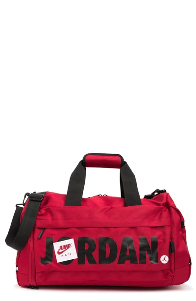 Shop Jordan Jumpman Classic Duffle Bag In Gym Red