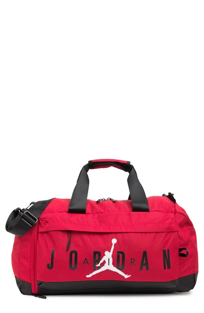 Shop Jordan Jan Air  Duffle Bag In Gym Red