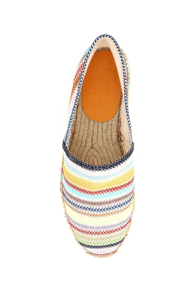 Shop Missoni Striped Espadrillas In Mixed Colours