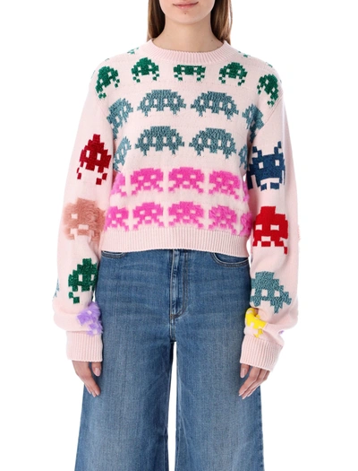 Shop Stella Mccartney Game On Knit Jumper In Rose Multi