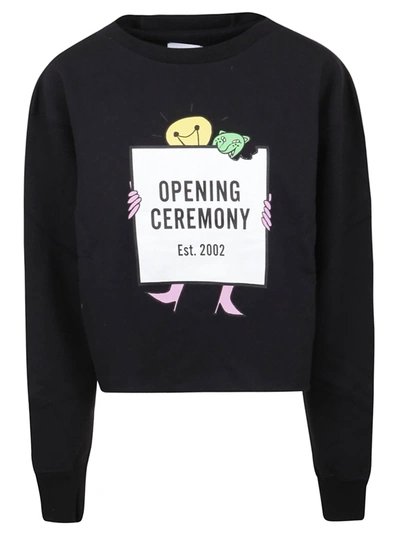 Shop Opening Ceremony Light Bulb Box Logo Hoodie In Black Off Whi