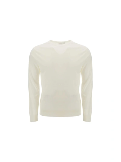 Shop Prada Sweater In Bianco