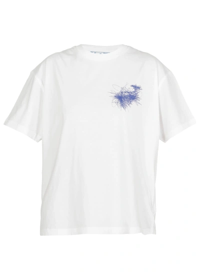 Shop Off-white Pen Arrows T-shirt In White Viol