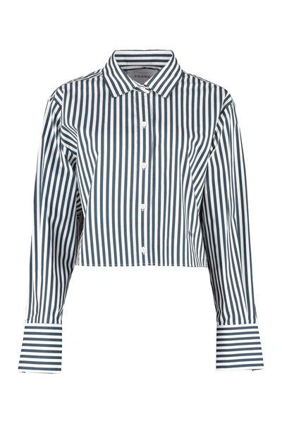 Shop Frame Striped Cotton Shirt In Multicolor