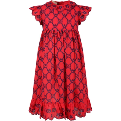 Shop Gucci Red Dress For Girl With Stars
