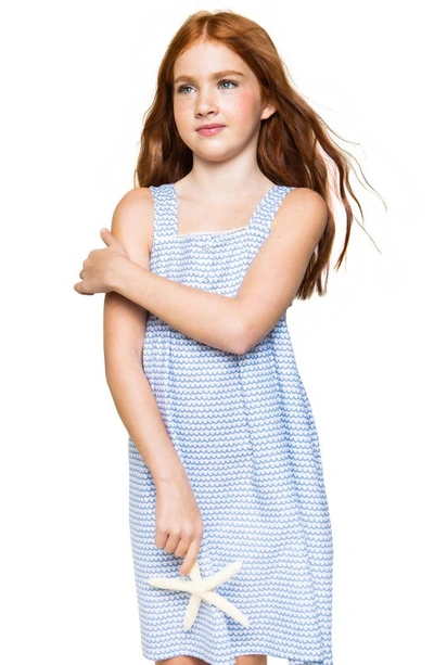 Shop Petite Plume Kids' La Mer Nightgown In Blue