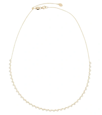 Shop Jade Trau Sophisticate 18kt Gold Choker With Diamonds In Yellow Gold