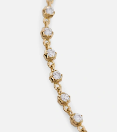 Shop Jade Trau Small Sophisticate Line 18kt Gold Bracelet With Diamonds In Yellow Gold