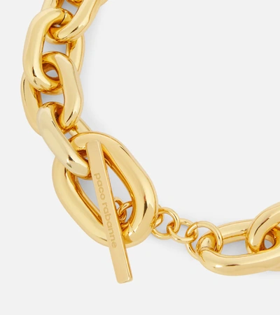 Shop Paco Rabanne Xl Link Embellished Chain Choker In Gold